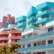 colorful houses in miami beach art deco district