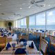 The Cafe Malfi in the Myrtle Beach Hilton has a gorgeous ocean view from any seat.