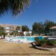 Outdoor Pool View with Gazebo at the Ocean View Vacation Villas in Biloxi, Mississippi.