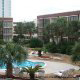 Backyard Pool View at the Ocean View Vacation Villas in Biloxi, Mississippi.