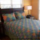King Size Bedroom View at Parkside Resort in Williamsburg, VA.