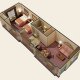 Quality Suites - Royal Parc 1 bedroom floor plan