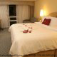 Clean and Spacious Hotel Room with King Bed at Crowne Plaza Hotel Orlando - Universal at Orlando, Florida.