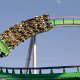 Thrill seekers flock to the Incredible Hulk roller coaster at Universal Studios in Orlando.