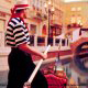 Gondolier Picture at The Venetian Resort Hotel and Casino in Las Vegas, Nevada.