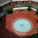 Courtyard fountain view from the balcony at the Wild Wing Resort in Myrtle Beach South Carolina.
