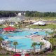 Panoramic Pool View At Yacht Club Barefoot Resort In Myrtle Beach, SC.